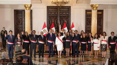 La presidenta de Perú, Dina Boluarte, juramentó a su gabinete de gobierno.