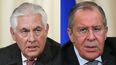 Rex Tillerson, secretario de Estado de EEUU, y&nbsp;Serguéi&nbsp;Lavrov, ministro de Exteriores de Rusia.
