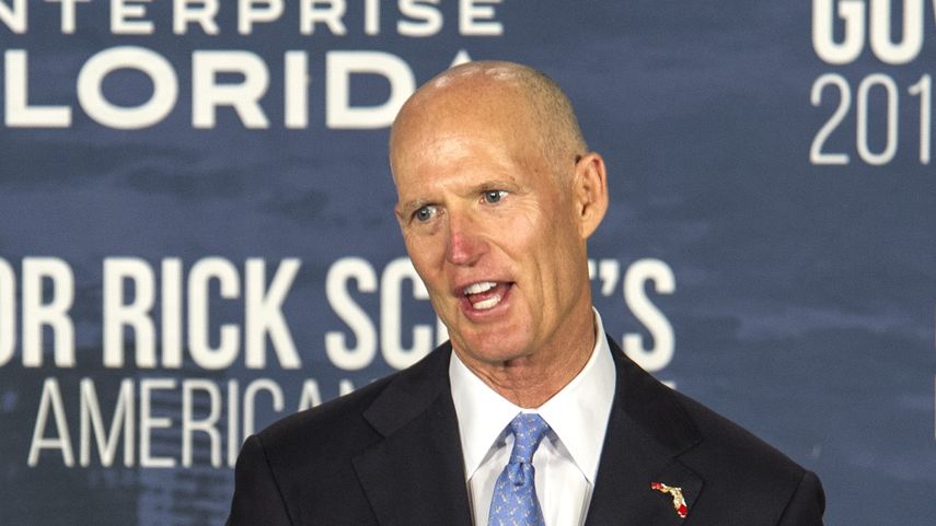 Rick Scott, gobernador del estado de la Florida.