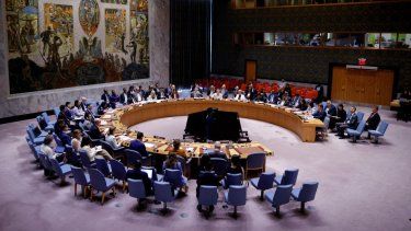 Reunión del Consejo de Seguridad de las Naciones Unidas.&nbsp;