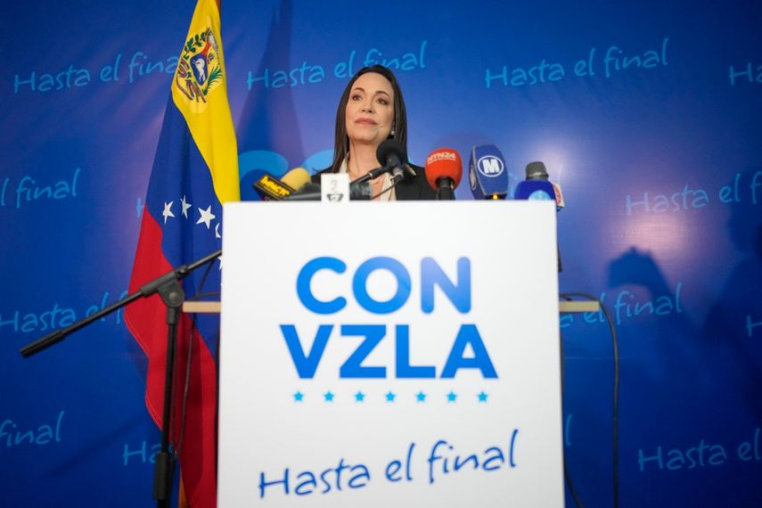 Candidata presidencial de la oposición María Corina Machado 