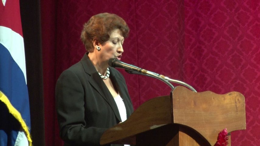 Ena Elsa Velázquez Cobiella, ministra de Educación de Cuba.