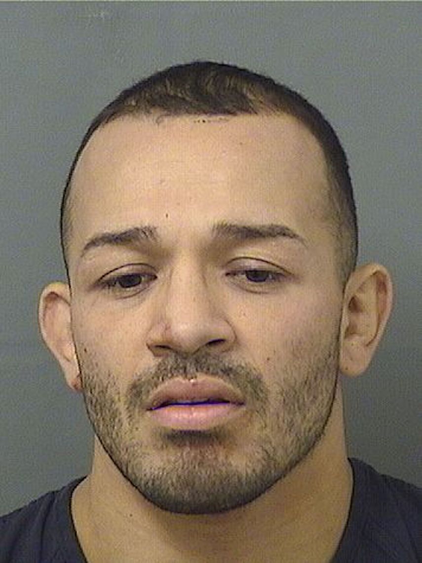 Foto de arresto del luchador Irwin Rivera, en Palm Beach, Florida.&nbsp;