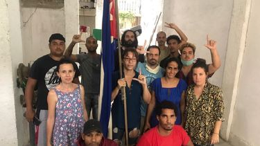 &nbsp;Sede del Movimiento opositor San Isidro, donde se realiza la huelga de hambre por el arresto de uno de sus integrantes.