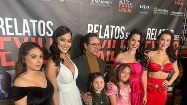 Presentación a la prensa la película Relatos del exilio en la sala del Miracle Theatre, de Miami, el 27 de febrero de 2024. EEUU.