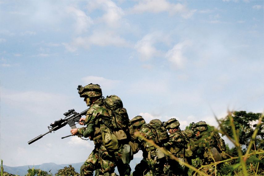 Miembros del Ejército de Colombia.&nbsp;