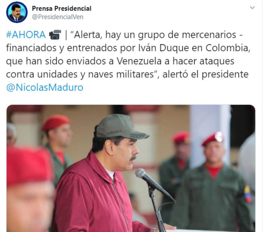 Captura de pantalla del evento realizado por el dictador de Venezuela, Nicol&aacute;s Maduro.&nbsp;
