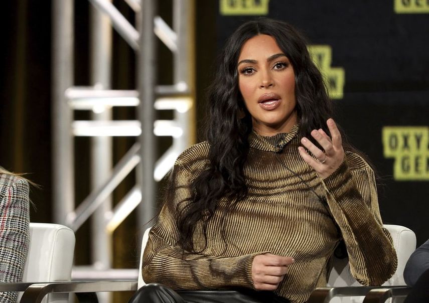 Kim Kardashian habla de Kim Kardashian West: The Justice Project en un panel de the Oxygen TCA 2020 Winter Press Tour el 18 de enero de 2020.&nbsp;