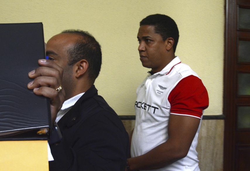 El expitcher de Grandes Ligas Octavio Dotel tras ser detenido por presuntos vínculos con una red de narcotráfico y lavado de dinero en Santo Domingo, República Dominicana.&nbsp;