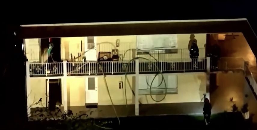 Vista general del edificio donde ocurrió el siniestro.