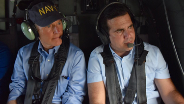 El gobernador de Florida, Rick Scott y su homólogo de Puerto Rico,&nbsp;Ricardo Rossello.&nbsp;