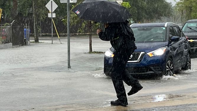 Lluvias en Miami.