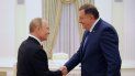 El presidente ruso Vladimir Putin se reúne con el líder político serbobosnio Milorad Dodik en el Kremlin de Moscú el 20 de septiembre de 2022.