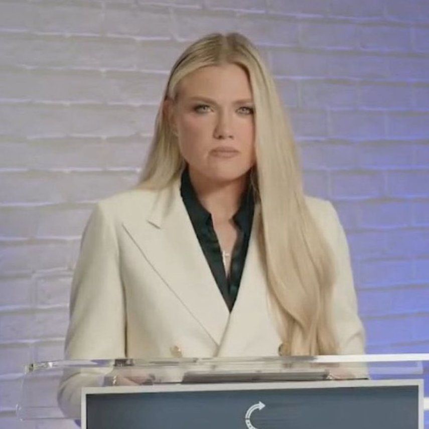 Erika Kirk, viuda del activista conservador Charlie Kirk.&nbsp;