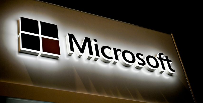 Logo del gigante tecnol&oacute;gico Microsoft.