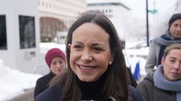 María Corina Machado dio una rueda de prensa en Washington (EEUU) el 28 de enero de 2026