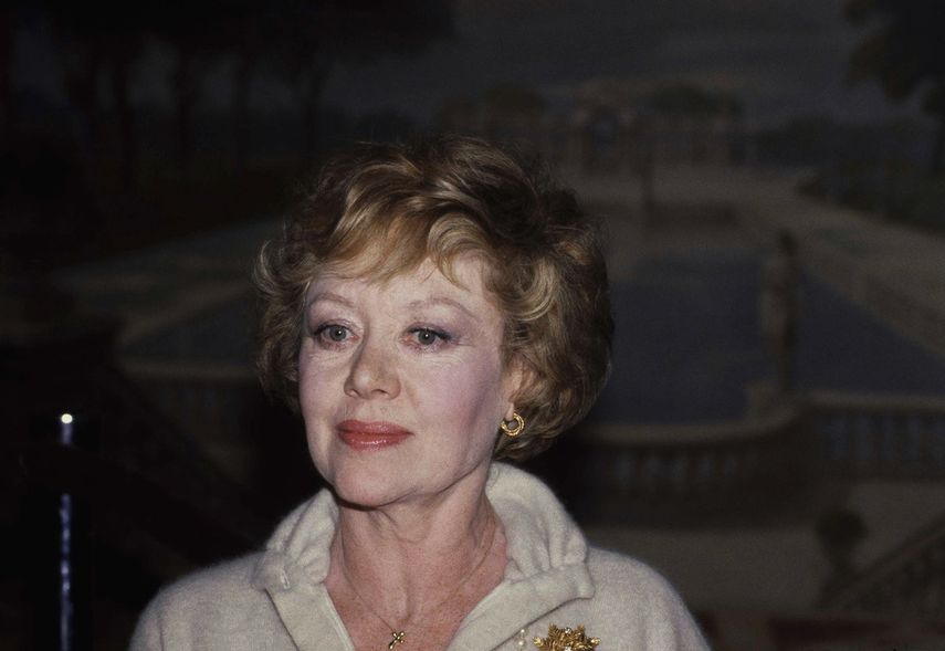 Se muestra a la estrella de Hollywood y Broadway Glynis Johns, el 11 de septiembre de 1982.&nbsp;