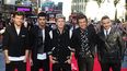 De izquierda a derecha: Louis Tomlinson, Zayn Malik, Niall Horan, Harry Styles y Liam Payne llegan al estreno mundial de One Direction: This Is Us en el Empire Leicester Square, en Londres, el 20 de agosto de 2013.