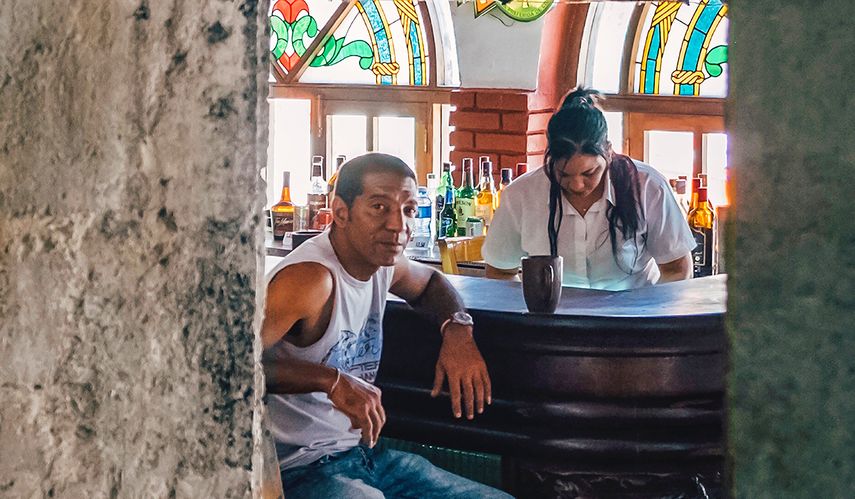 Un bar en la Habana.