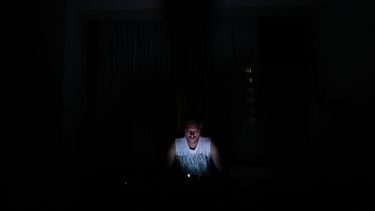 Una fotografía muestra la oscuridad que se vivió en todo el país.