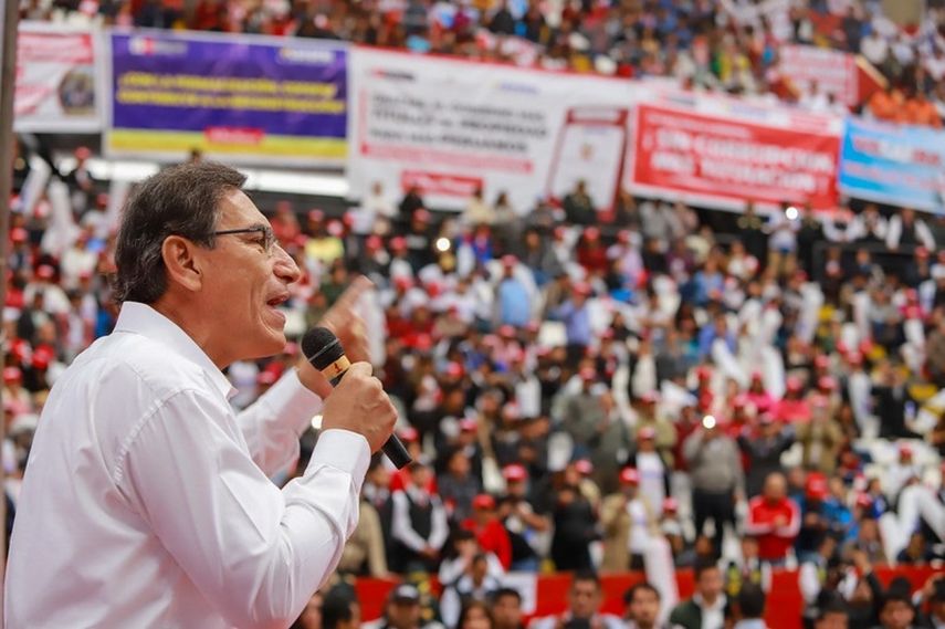 El presidente de Per&uacute;, Mart&iacute;n Vizcarra&nbsp;