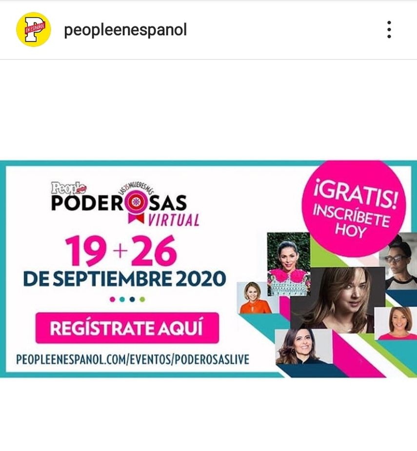 People en Espa&ntilde;ol presenta el evento Poderosas Virtual 2020.