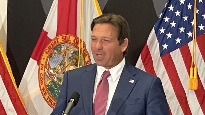 Ron DeSantis, gobernador de Florida.&nbsp;