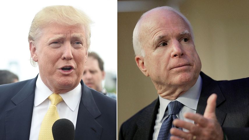 Donald Trump y John Mccain.
