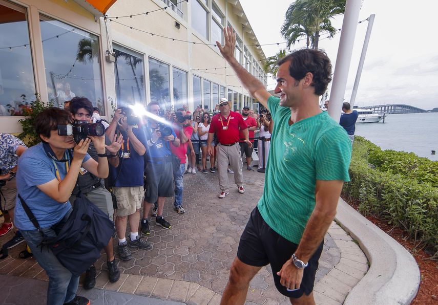 Federer se proclamó por tercera ocasión en el Masters 1000 de Miami.