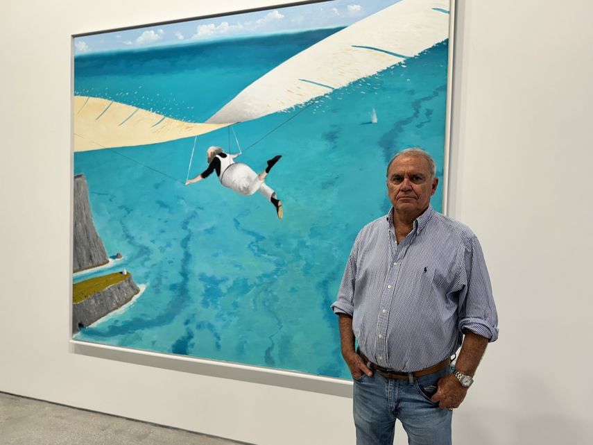 El pintor Julio Larraz.&nbsp;