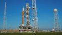 El cohete lunar de la NASA en la plataforma Pad 39B del Centro Espacial Kennedy, en Florida, el 6 de septiembre de 2022. 