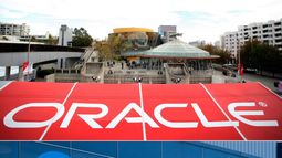 Logo de los gigantes de la tecnología Google y Oracle. Logo de los gigantes de la tecnología Google y Oracle.