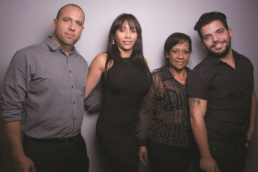De izquierda a derecha,&nbsp;Oscar León, Ileana Hernández, Yodanis Sánchez Maceo y Rafael Santos.