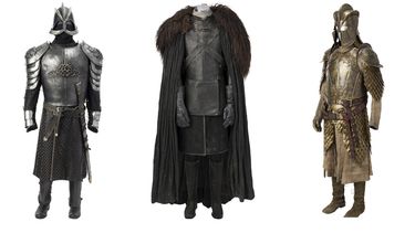 Esta combinación de imágenes publicadas por Heritage Auctions muestra los trajes usados por los personajes de Game of Thrones.&nbsp;