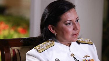 La ministra venezolana de Relaciones Interiores, almiranta en jefe Carmen Meléndez, dijo que confirmaba la captura registrada en Cartagena, de Leiva Padilla Mendoza, alias El Colombia 