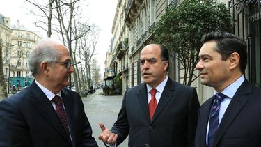 Antonio Ledezma, Julio Borges y Carlos Vecchio.