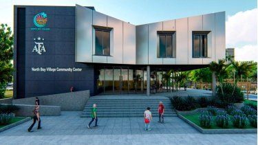 Gráfica del Centro Deportivo de AFA en North Bay Village.