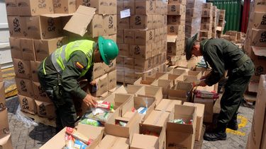Autoridades colombianas también decomisaron recientemente 400 cajas Clap en el puerto de Cartagena de Indias que&nbsp;tenían harina, azúcar, pasta, arroz y que interna y externamente todos estaban con plagas.