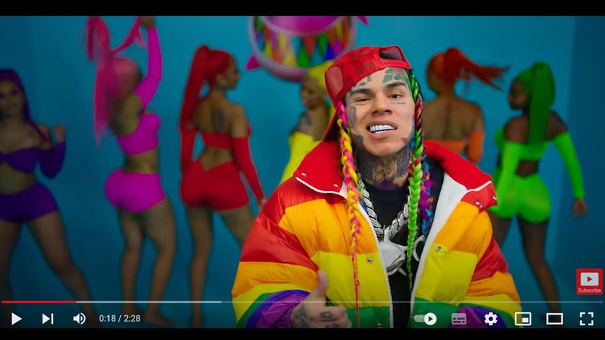 El rapero estadounidense Tekashi 6ix9ine.