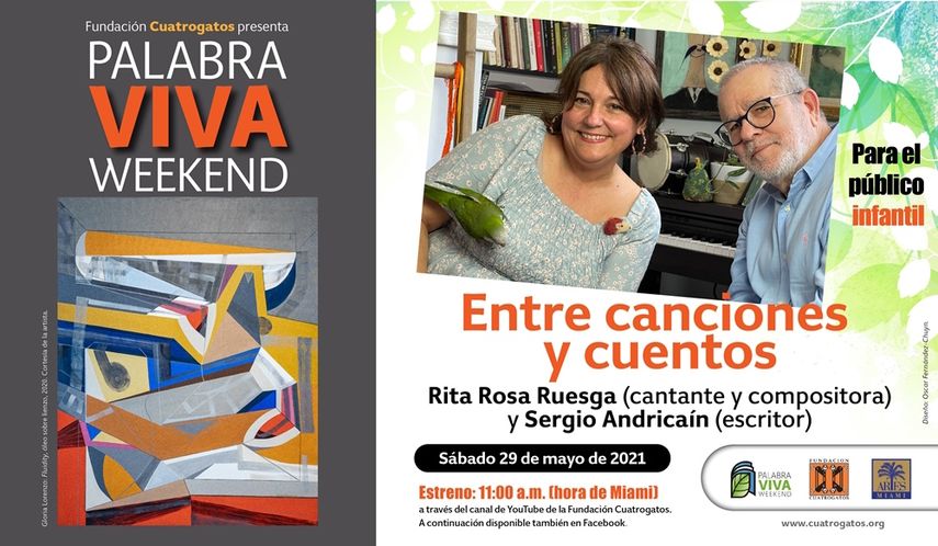 Imagen promocional del evento cultural Viva Palabra Weekend, de la Fundación Cuatrogatos.&nbsp;