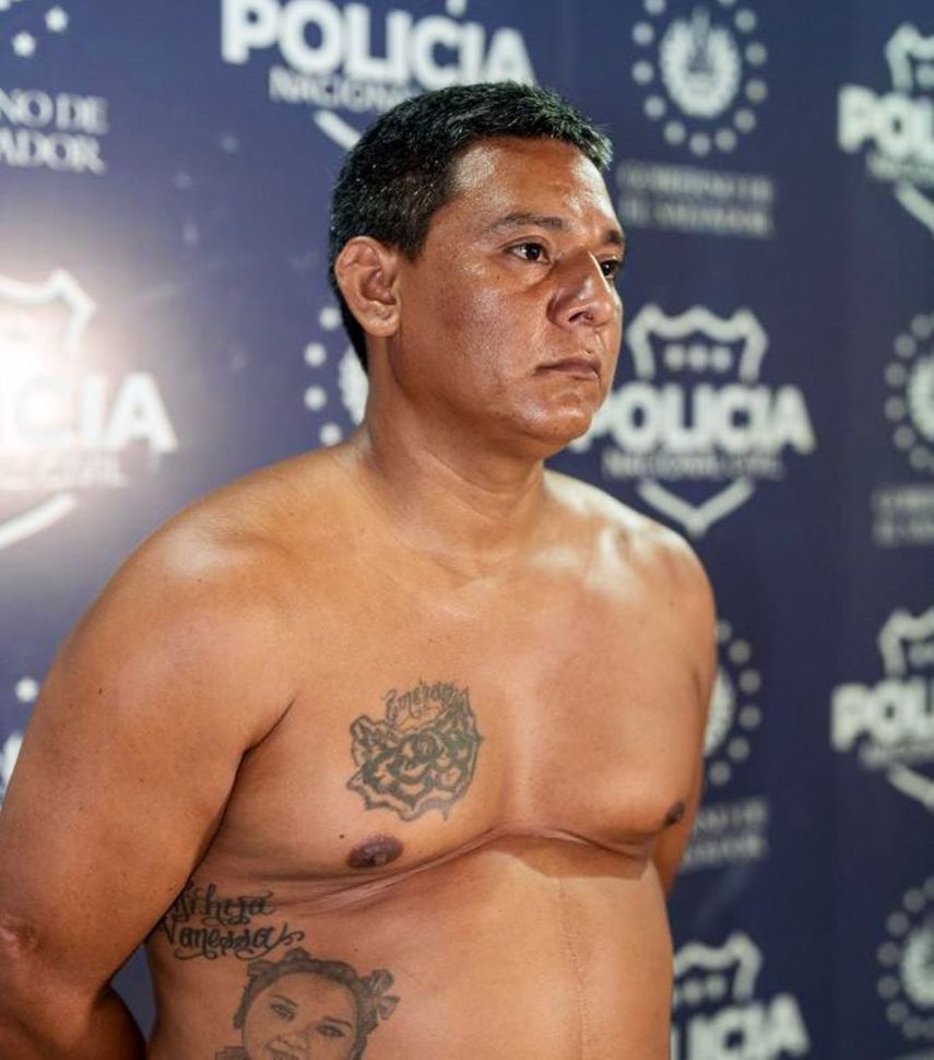 Manuel Herrera, alias Kalifa, uno de los 15 cabecillas de la Mara Salvatrucha (MS-13), en El Salvador.