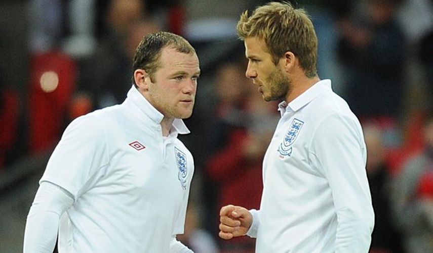 Beckham y Rooney mantienen una gran amistad tras haber jugado juntos por varios años. (EFE)