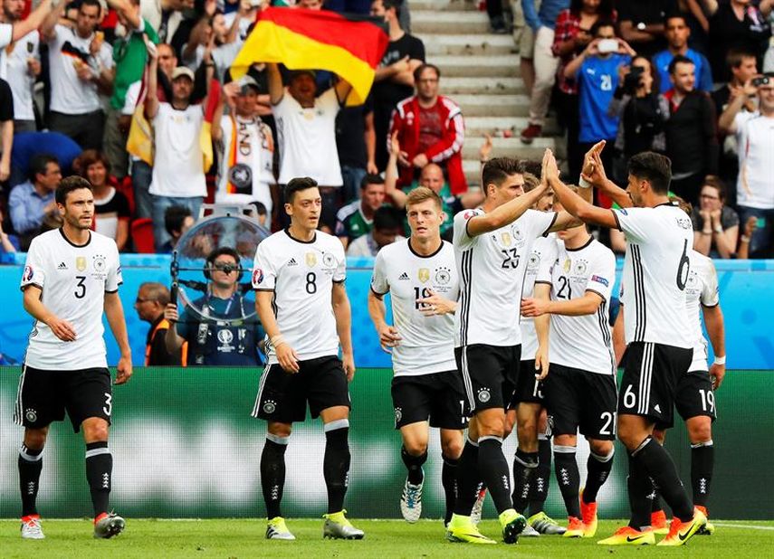 Alemania viene de jugar su mejor partido del torneo en octavos de final. (EFE)