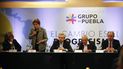 La presidenta brasileña Dilma Rousseff, segunda a la izquierda, habla junto al político Marco Enriquez Ominami, a la izquierda, el ex presidente electo de Argentina Alberto Fernández, en el centro, el expresidente colombiano Ernesto Samper, segunda a la derecha, y el político Aloizio Mercadante durante la inauguración de la segunda reunión del Grupo Puebla en Buenos Aires, Argentina, el sábado 9 de noviembre de 2019 . La presidenta brasileña Dilma Rousseff, segunda a la izquierda, habla junto al político Marco Enriquez Ominami, a la izquierda, el ex presidente electo de Argentina Alberto Fernández, en el centro, el expresidente colombiano Ernesto Samper, segunda a la derecha, y el político Aloizio Mercadante durante la inauguración de la segunda reunión del Grupo Puebla en Buenos Aires, Argentina, el sábado 9 de noviembre de 2019 .