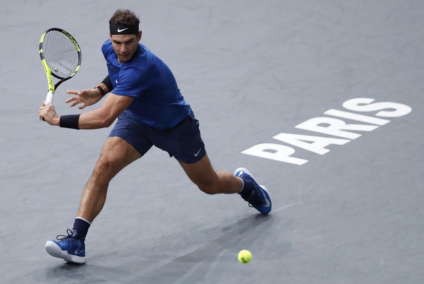 Nadal se retiró la semana pasada en el Masters de París debido a una molestia en una rodilla.