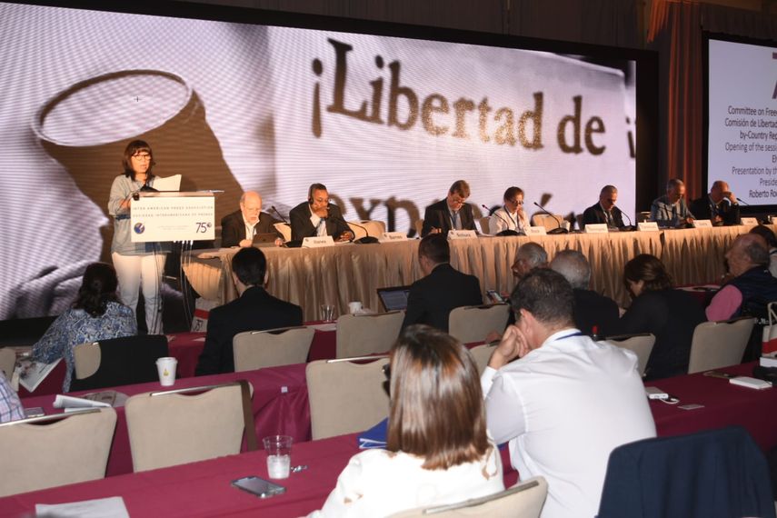 Sesi&oacute;n del s&aacute;bado 5 de octubre&nbsp;en la&nbsp;75 Asamblea de la General de la SIP en Miami.