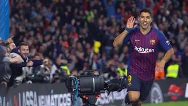 El atacante charrúa ha cargado con el cuadro catalán ante la ausencia de Lionel Messi por lesión.