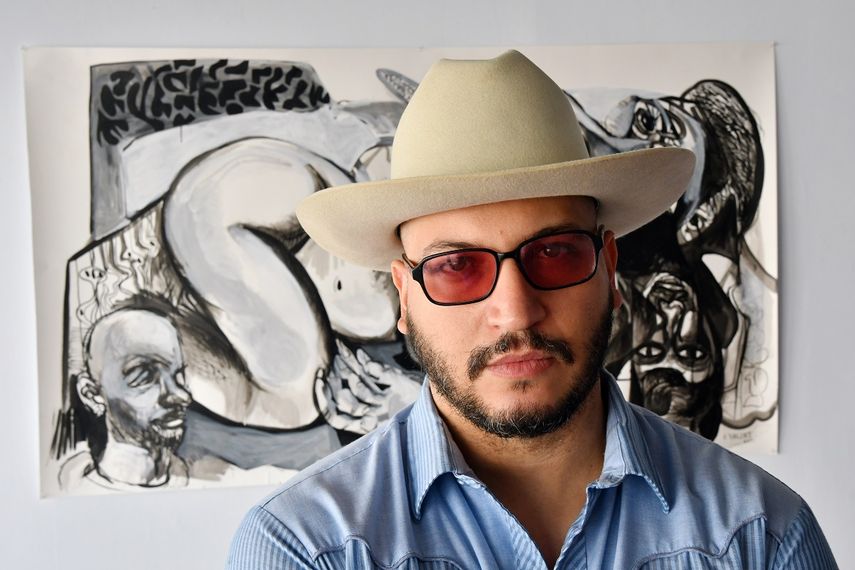 El pintor cubanoamericano Kike Váldes.&nbsp;