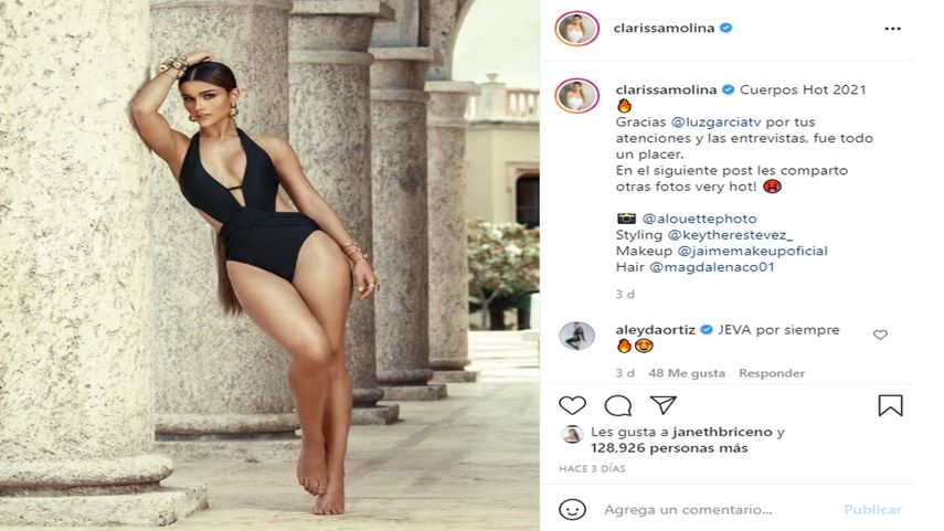 La&nbsp; modelo y presentadora dominicana Clarissa Molina.&nbsp;