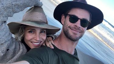 El matrimonio conformado por los actores Elsa Pataky y Chris Hemsworth. 